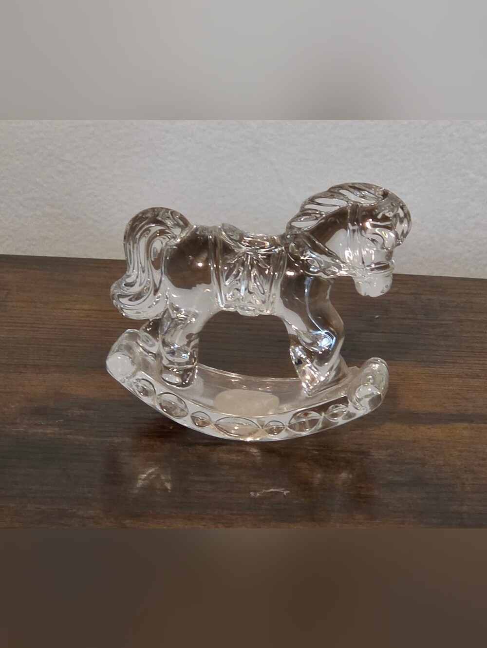 Princess House Crystal Rocking Horse Figurine -